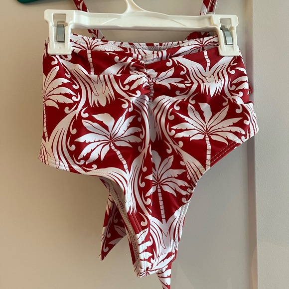 Vintage Fashion Print Beach Bikini Set- size small - Picture 5 of 7